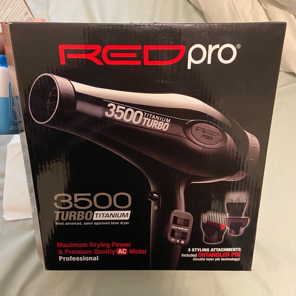 Red pro®️ 3500 Turbo Titanium Most advanced, salon approved Blow Drier - Picture 2 of 3